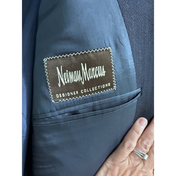 GIORGIO ARMANI Le Collezioni Men's Black Sport Coat Blazer Sz 42L Wool Executive - Picture 5 of 9